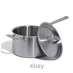Casserole en acier inoxydable de 4 quarts avec couvercle 5 couches 4 quarts