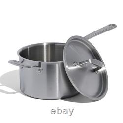 Casserole en acier inoxydable de 4 quarts avec couvercle 5 couches 4 quarts