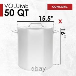 Casserole en acier inoxydable de 50 quart Concord
