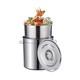 Casserole En Acier Inoxydable De 80 Quarts Avec Couvercle, Cuisson De Crabes, Homards Et Crevettes