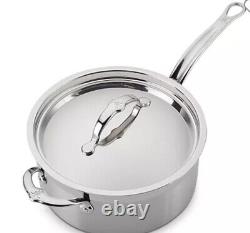 Casserole en acier inoxydable forgé de 4 litres Hestan ProBondT avec couvercle