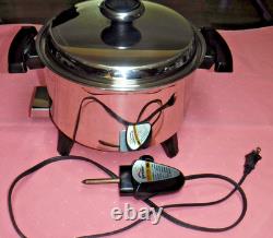 Casserole mijoteuse en acier inoxydable de 5 quarts avec cœur liquide Lifetime Electric