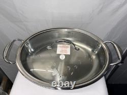 Casserole ovale en acier inoxydable Princess House Condenseur 4 Quart #5731 NEUF