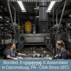 Casserole professionnelle en acier inoxydable de 3 quarts avec couvercle durable fabriquée aux États-Unis