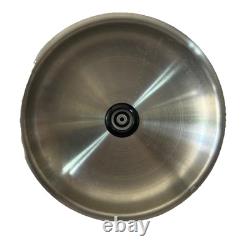 Casserole vintage Maxam en acier inoxydable sans eau avec couvercle à contrôle de vapeur 2 quart