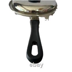 Casserole vintage Maxam en acier inoxydable sans eau avec couvercle à contrôle de vapeur 2 quart