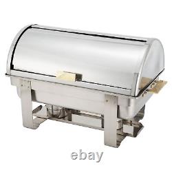 Chafer Winware, 8 quarts, acier inoxydable à couvercle roulant