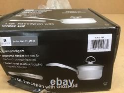 Chantal SLIN35-140C Induction 21 Casserole en Acier, 1 Quart, Acier Inoxydable