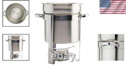 Chauffe-soupe en acier inoxydable 7 quarts au design chafer, léger et élégant