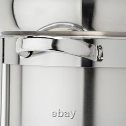 Chauffe-soupe en acier inoxydable 7 quarts au design chafer, léger et élégant