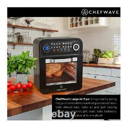 Chefwave 12.6 Quart Air Fryer Oven Avec Déshydrateur Et Rôtisserie