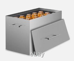 Cocotte en acier inoxydable pour bain-marie de 13 gallons, 15 quarts