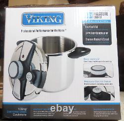 Cocotte-minute en acier inoxydable Viking 8 litres toute neuve jamais utilisée