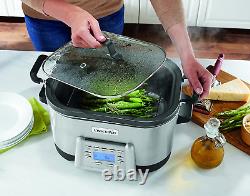 Crock-pot 6-quart 5-in-1 Multi-cuisinière Avec Pot Intérieur Non-brillant, En Acier Inoxydable