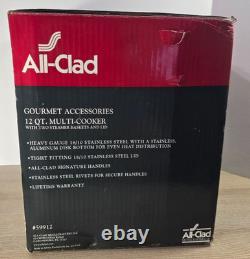 Cuiseur Multi All-Clad de 12 Quarts avec 2 Panier et Couvercle - Boîte Ouverte