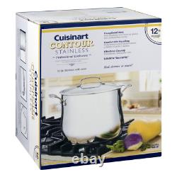 Cuisinart Contour Inox 12 Quart Stockpot Avec Couvercle