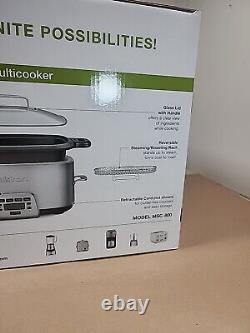 Cuisinart MSC-800 Multicuiseur Cook Central 4-en-1 de 7 litres, acier inoxydable noir