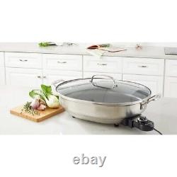 Cuisinart Poêle Électrique de 5,5 Quart (Acier Inoxydable)