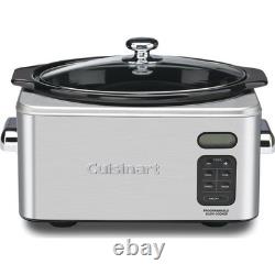 Cuisinart mijoteuse programmable de 6,5 litres, acier inoxydable brossé