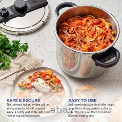 Cuisinière à pression Ezlock de 7 quarts en acier inoxydable, plusieurs niveaux de pression