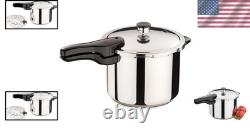 Cuisinière à pression en acier inoxydable de 6 quarts : cuisson plus rapide, saveur ultime