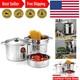 Cuit-pâtes Et Cuiseur Vapeur En Acier Inoxydable Polyvalent De 8 Quarts - Ensemble De 4 Pièces