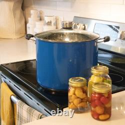 Cuit-vapeur en acier inoxydable de 21,5 quarts de Lehman avec manomètre