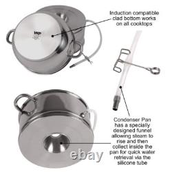 Distillateur d'eau en acier inoxydable de 7 quarts pour la cuisson, la pâtisserie et la purification