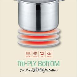 Ensemble de casserole de mise en conserve en acier inoxydable de 20 quarts avec support, pinces, élévateur et entonnoir