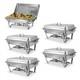 Ensemble De Chafing Dish En Acier Inoxydable, Kit De Buffet Avec Bac à Nourriture De 8 Quarts