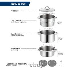 Extracteur de jus à vapeur Cooks Standard en acier inoxydable, 11 quarts (10,4 L)
