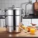 Extracteur De Jus à Vapeur En Acier Inoxydable, Casserole à Vapeur Pour Légumes, Multi-quarts