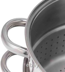 Extracteur de jus à vapeur en acier inoxydable, casserole à vapeur pour légumes, multi-quarts