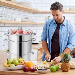 Extracteur de jus de fruits en acier inoxydable de 11 litres