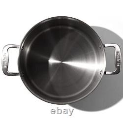 Fabriqué Dans Des Articles De Cuisine 8 Quart En Acier Inoxydable Pot Avec Couvercle 5 Ply Stainle