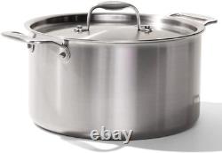 Fabriqué en Cookware 8 Quart Marmite en Acier Inoxydable Avec 8 QT