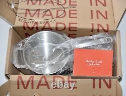 Fabriqué en Italie: faitout en acier inoxydable 5 plis de 4 litres avec couvercle, de Made In Cookware