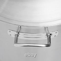 Faitout en acier inoxydable de 100 quart avec couvercle pour cuisine de restaurant