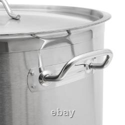 Faitout en acier inoxydable de 100 quart avec couvercle pour cuisine de restaurant