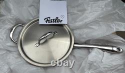 Fissler M5 Pro-Ply Poêle à Sauté en Acier Inoxydable 5 Couches, 3 Quarts, avec Couvercle en Métal
