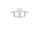 Fissler Pure Collection Rondeau En Acier Inoxydable De 4,1 Pintes Avec Couvercle En M&eacute;tal