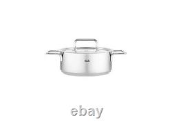 Fissler Pure Collection Rondeau en acier inoxydable de 4,1 pintes avec couvercle en métal