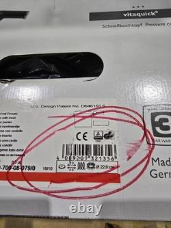 Fissler Vitaquick, autocuiseur, batterie de cuisine, 8,5 litres, acier inoxydable, compatible