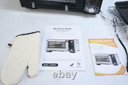 Four Smart Toaster Oven Air Fryer Max XL 30 Quart en acier inoxydable noir.