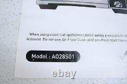 Four grille-pain intelligent Whall Air Fryer Max XL 30 litres en acier inoxydable noir