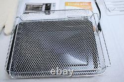 Four grille-pain intelligent Whall Smart Toaster Oven Air Fryer Max XL 30 litres en acier inoxydable noir