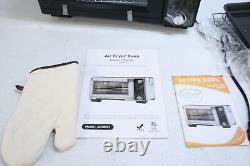 Four grille-pain intelligent Whall Smart Toaster Oven Air Fryer Max XL 30 litres en acier inoxydable noir