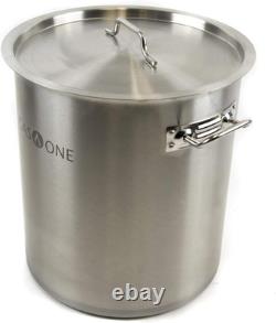 Friteuse Pot de 32 Quart en Acier Inoxydable à Trois Couches avec Tout Usage