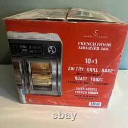 Friteuse à air 360 XL de 26 quarts avec portes françaises en acier inoxydable 10 en 1 d'Emeril Lagasse