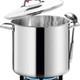 Homichef Grand Fouetteur 24 Quart Avec Couvercle Acier Inoxydable Sans Nickel
